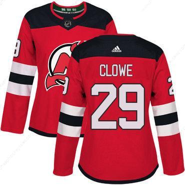 Adidas New Jersey Devils #29 Ryane Clowe Red Home Authentic Women’s Stitched NHL Jersey