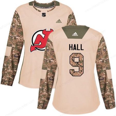 Adidas New Jersey Devils #9 Taylor Hall Camo Authentic 2017 Veterans Day Women’s Stitched NHL Jersey