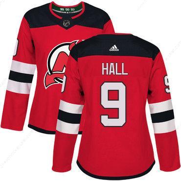 Adidas New Jersey Devils #9 Taylor Hall Red Home Authentic Women’s Stitched NHL Jersey