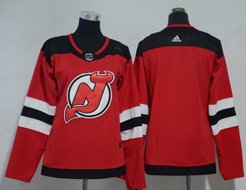 Adidas New Jersey Devils Blank Red Home Authentic Women’s Stitched NHL Jersey