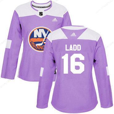 Adidas New York Islanders #16 Andrew Ladd Purple Authentic Fights Cancer Women’s Stitched NHL Jersey