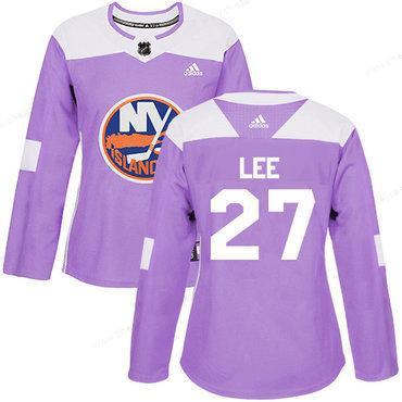 Adidas New York Islanders #27 Anders Lee Purple Authentic Fights Cancer Women’s Stitched NHL Jersey