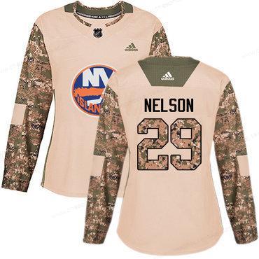 Adidas New York Islanders #29 Brock Nelson Camo Authentic 2017 Veterans Day Women’s Stitched NHL Jersey