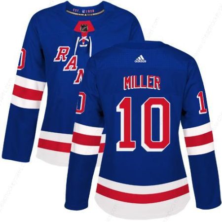 Adidas New York Rangers #10 J.T. Miller Royal Blue Home Authentic Women’s Stitched NHL Jersey