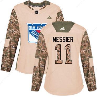 Adidas New York Rangers #11 Mark Messier Camo Authentic 2017 Veterans Day Women’s Stitched NHL Jersey