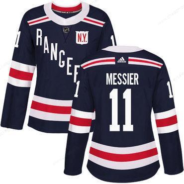 Adidas New York Rangers #11 Mark Messier Navy Blue Authentic 2018 Winter Classic Women’s Stitched NHL Jersey