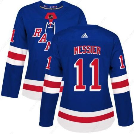 Adidas New York Rangers #11 Mark Messier Royal Blue Home Authentic Women’s Stitched NHL Jersey