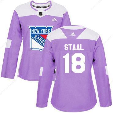 Adidas New York Rangers #18 Marc Staal Purple Authentic Fights Cancer Women’s Stitched NHL Jersey