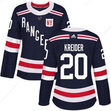 Adidas New York Rangers #20 Chris Kreider Navy Blue Authentic 2018 Winter Classic Women’s Stitched NHL Jersey