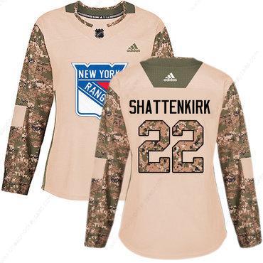 Adidas New York Rangers #22 Kevin Shattenkirk Camo Authentic 2017 Veterans Day Women’s Stitched NHL Jersey