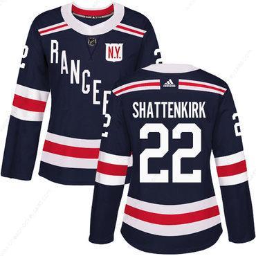 Adidas New York Rangers #22 Kevin Shattenkirk Navy Blue Authentic 2018 Winter Classic Women’s Stitched NHL Jersey