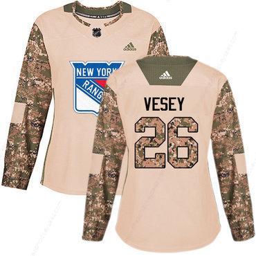 Adidas New York Rangers #26 Jimmy Vesey Camo Authentic 2017 Veterans Day Women’s Stitched NHL Jersey