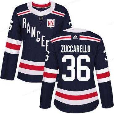 Adidas New York Rangers #36 Mats Zuccarello Navy Blue Authentic 2018 Winter Classic Women’s Stitched NHL Jersey