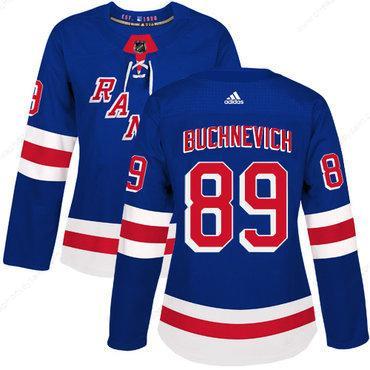 Adidas New York Rangers #89 Pavel Buchnevich Royal Blue Home Authentic Women’s Stitched NHL Jersey