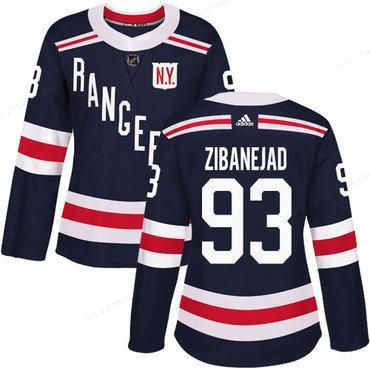 Adidas New York Rangers #93 Mika Zibanejad Navy Blue Authentic 2018 Winter Classic Women’s Stitched NHL Jersey