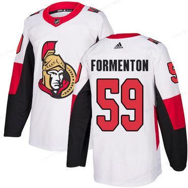 Adidas Ottawa Senators #59 Alex Formenton White Away Authentic Stitched NHL Jersey