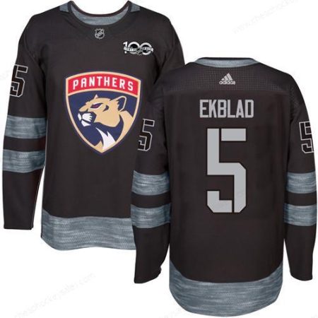 Adidas Panthers #5 Aaron Ekblad Black 1917-2017 100Th Anniversary Stitched NHL Jersey