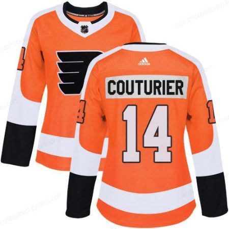 Adidas Philadelphia Flyers #14 Sean Couturier Orange Home Authentic Women’s Stitched NHL Jersey