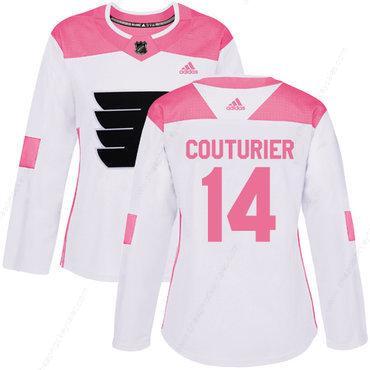 Adidas Philadelphia Flyers #14 Sean Couturier White Pink Authentic Fashion Women’s Stitched NHL Jersey