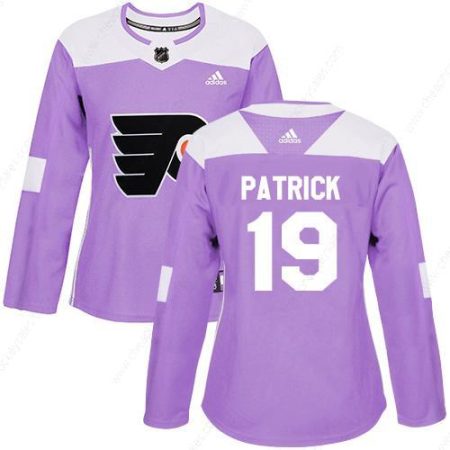 Adidas Philadelphia Flyers #19 Nolan Patrick Purple Authentic Fights Cancer Women’s Stitched NHL Jersey