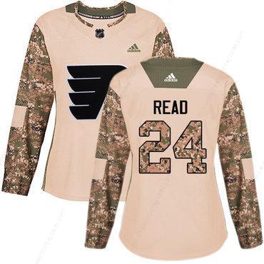 Adidas Philadelphia Flyers #24 Matt Read Camo Authentic 2017 Veterans Day Women’s Stitched NHL Jersey