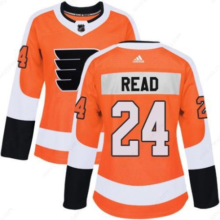 Adidas Philadelphia Flyers #24 Matt Read Orange Home Authentic Women’s Stitched NHL Jersey