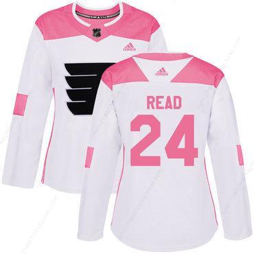 Adidas Philadelphia Flyers #24 Matt Read White Pink Authentic Fashion Women’s Stitched NHL Jersey