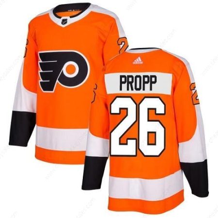 Adidas Philadelphia Flyers #26 Brian Propp Orange Home Authentic Stitched NHL Jersey