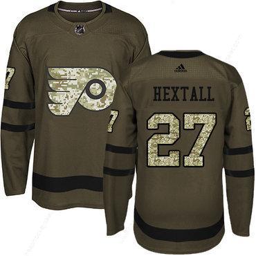 Adidas Philadelphia Flyers #27 Ron Hextall Green Salute To Service Stitched Youth NHL Jersey