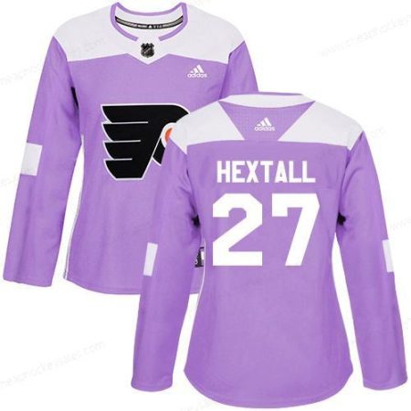 Adidas Philadelphia Flyers #27 Ron Hextall Purple Authentic Fights Cancer Women’s Stitched NHL Jersey