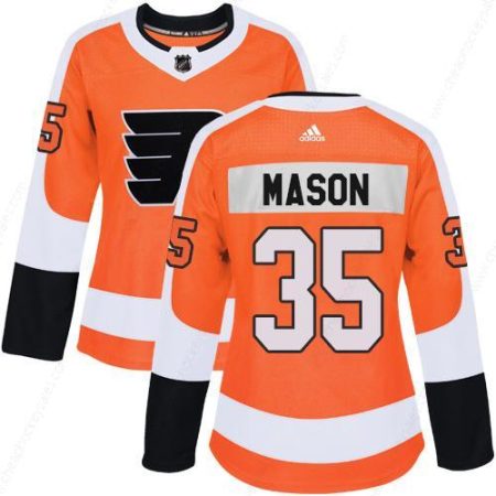 Adidas Philadelphia Flyers #35 Steve Mason Orange Home Authentic Women’s Stitched NHL Jersey