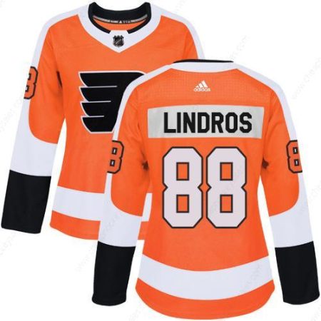 Adidas Philadelphia Flyers #88 Eric Lindros Orange Home Authentic Women’s Stitched NHL Jersey