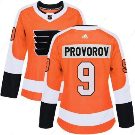 Adidas Philadelphia Flyers #9 Ivan Provorov Orange Home Authentic Women’s Stitched NHL Jersey