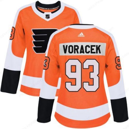 Adidas Philadelphia Flyers #93 Jakub Voracek Orange Home Authentic Women’s Stitched NHL Jersey