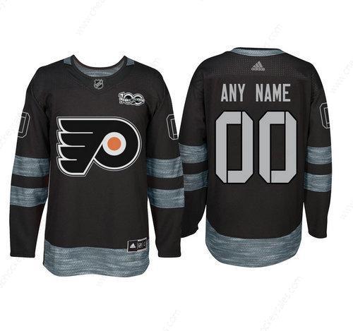 Adidas Philadelphia Flyers Black 1917-2017 100Th Anniversary Stitched NHL Custom Jersey