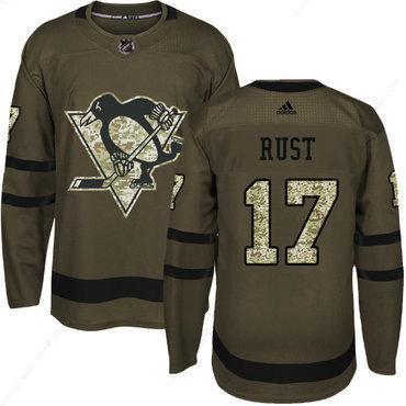 Adidas Pittsburgh Penguins #17 Bryan Rust Green Salute To Service Stitched Youth NHL Jersey