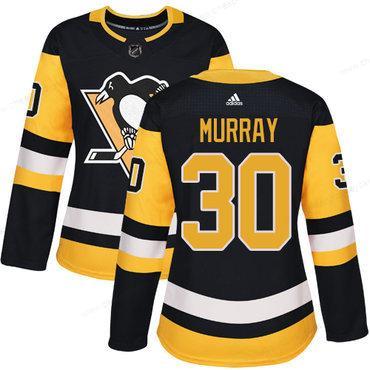 Adidas Pittsburgh Penguins #30 Matt Murray Black Home Authentic Women’s Stitched NHL Jersey