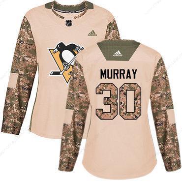 Adidas Pittsburgh Penguins #30 Matt Murray Camo Authentic 2017 Veterans Day Women’s Stitched NHL Jersey