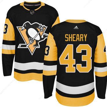 Adidas Pittsburgh Penguins #43 Conor Sheary Black Alternate Authentic Stitched NHL Jersey