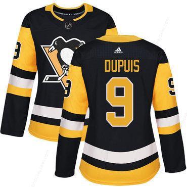 Adidas Pittsburgh Penguins #9 Pascal Dupuis Black Home Authentic Women’s Stitched NHL Jersey