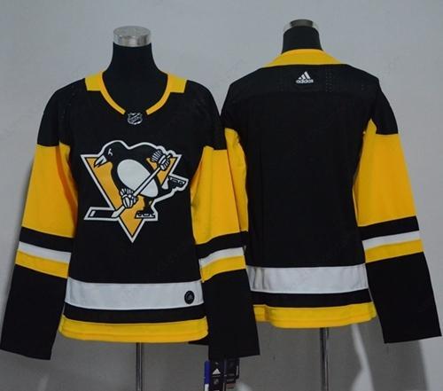 Adidas Pittsburgh Penguins Blank Black Home Authentic Women’s Stitched NHL Jersey