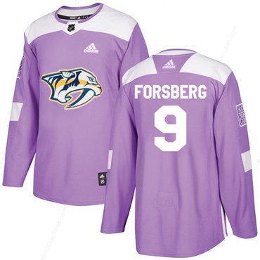 Adidas Predators #9 Filip Forsberg Purple Authentic Fights Cancer Stitched NHL Jersey