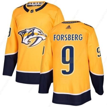 Adidas Predators #9 Filip Forsberg Yellow Home Authentic Stitched NHL Jersey