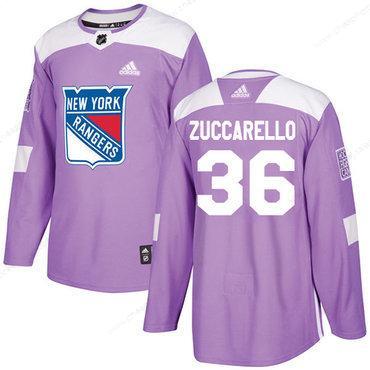 Adidas Rangers #36 Mats Zuccarello Purple Authentic Fights Cancer Stitched NHL Jersey