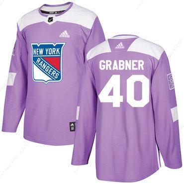 Adidas Rangers #40 Michael Grabner Purple Authentic Fights Cancer Stitched NHL Jersey