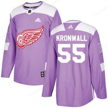 Adidas Red Wings #55 Niklas Kronwall Purple Authentic Fights Cancer Stitched NHL Jersey