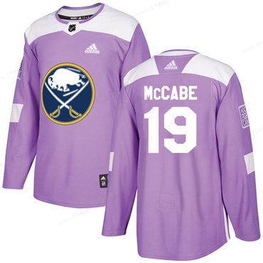 Adidas Sabres #19 Jake Mccabe Purple Authentic Fights Cancer Stitched NHL Jersey