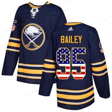 Adidas Sabres #95 Justin Bailey Navy Blue Home Authentic Usa Flag Stitched NHL Jersey