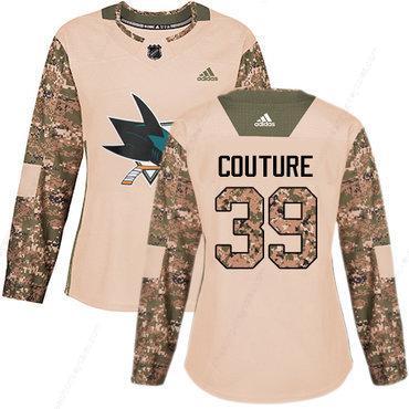Adidas San Jose Sharks #39 Logan Couture Camo Authentic 2017 Veterans Day Women’s Stitched NHL Jersey