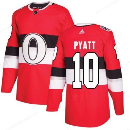 Adidas Senators #10 Tom Pyatt Red Authentic 2017 100 Classic Stitched NHL Jersey